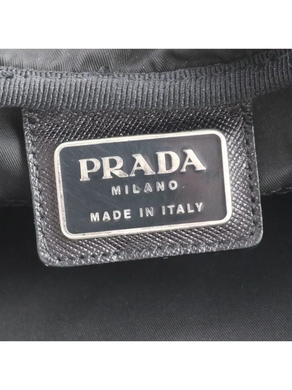 Prada White Tag Tessuto Nylon Leather 2-Way Business Bag Shoulder